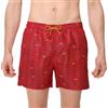 YSABEL MORA Costume da Bagno Medio Stampa Bassotti, Tessuto Leggero Asciugatura Rapida, Vita Elastico, Laccio Regolabile, Tasche Spiaggia Piscina, Collezione Hot Dog