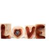Bouvier des Flandres - insegna in legno LOVE, decorazione d'interni con un cane,
