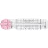 BE-TOOL Taglierina per carta 4 in 1, multifunzione, rosa, con lame perforate, per cartoncino, coupon, etichette, foto, cartoline