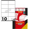 Markin Etichette bianche permanenti Markin Copiatabu A4 - 10 et./ff - 105x57 mm - conf. 100 ff - X210C580