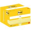 Post-it® Foglietti riposizionabili classici Post-it® Giallo Canary™ - conf. 12 pz - formato 51x76 mm - 656