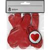 creativ company Palloncini a forma di cuore rosso Creativ Company conf. da 8 pezzi 59176