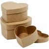 creativ company Scatole in cartapesta Creativ Company di varie misure a forma di cuore - conf. 3 pz - 263760