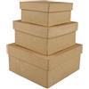 creativ company Scatole quadrate in cartapesta Creativ Company di varie misure - conf. 3 pz - 263720