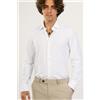 Rrd Camicia Oxford Bianco Uomo