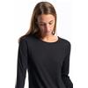 Purotatto Maglia In Fibra Di Latte Nero Donna