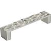 Amerock | Tirante per cabinet | Nickel satinato | Centro da 128 mm al centro | Calathea | 1 confezione | Tirare a tirante | Manico del tiratore | Hardware per armadietti