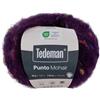 Tedeman Punto Mohair - Gomitolo di lana con 70% acrilico, 10% mohair, 10% lana, 10% poliestere, spessore ferri 5,5-6 mm, 50 g/100 m, soffice filato per uncinetto e lavori a maglia, Oeko-Tex (melanzana