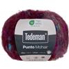 Tedeman Punto Mohair - Gomitolo di lana con 70% acrilico, 10% mohair, 10% lana, 10% poliestere, spessore ferri 5,5-6 mm, 50 g/100 m, soffice filato per uncinetto e lavori a maglia, Oeko-Tex (Berry