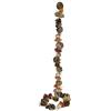 Flair Flower Ghirlanda natalizia da 150 cm, in vere pigne con bacche artificiali, fiori secchi, palline di Natale, decorazione dell'Avvento, decorazione da appendere, catena rampicante, decorazione natalizia
