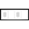 Deknudt Frames Cornice portafoto con passepartout per 4 Foto 13 x 18 cm, in Legno MDF, Multicolore da incollare, da Appendere o da Appendere, 26 x 65 cm, S66 KA4 13 x 18 cm
