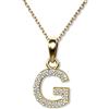 LillyMarie LILLY MARIE Collana con lettere in vero oro 333, personalizzata, con ciondolo iniziale, alfabeto, A-Z, collana con nome da donna, regalo per donne, Natale, compleanno, San Valentino