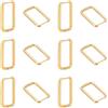 UNICRAFTALE di orecchini placcati in oro 18 carati per donna in acciaio inox Huggie orecchini a cerchio rettangolari minimalisti alla moda orecchini a cerchio quadrati geometrici per la