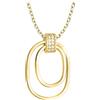 Sofia Milani - Collana da Donna in Argento 925 - con Pietra Zircone - Ciondolo ad Ovale