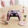 Generico custodia protettiva per controller da gaming con 2 copri levetta analogica , custodia antiscivolo in silicone , rosa tropicale GTA design