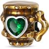 LIGHTDOG 925 Donna Bracciale d'argento Charms Oktoberfest Ciondolo per Pandora Charms e Europa Bracciale Donna Perline Ciondolo Zucca Halloween