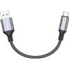 RAVIAD Cavo USB Type-C 0.15M, USB 3.2 Gen 2 10Gbps Cavo USB C di Ricarica | Rapida 3A QC 3.0, Cavo USB Tipo C per iPhone 17 16 15 Plus Pro Max, Samsung Galaxy S25/S24/S23, P60 P50, Google Pixel