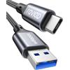 RAVIAD Cavo USB Type-C 2M, USB 3.2 Gen 2 10Gbps Cavo USB C di Ricarica | Rapida 3A QC 3.0, Cavo USB Tipo C per iPhone 17 16 15 Plus Pro Max, Samsung Galaxy S25/S24/S23, P60 P50, Google Pixel