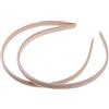 Glamour Girlz Coppia di 2 fasce sottili per capelli, da 1 cm, rivestite in raso, stile Alice