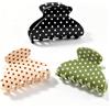 FSMILING 3 fermagli per capelli piccoli a pois, da donna, per capelli fini e spessi | Acetato Medio Capelli Artiglio Clip Piccolo Clip Per Capelli Per Le Donne Artiglio Clip Antiscivolo Mascella Artiglio Clip