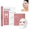 YIWANLLE 4 Pezzi Maschera Collagene Bio Real Deep Mask, Maschera Collagene Coreana per la Notte, Maschera Viso Anti-età al Collagene, Maschera in Foglio di Collagene Solubile con Collagene Idrolisi