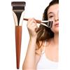 Generic Pennello da trucco con parte superiore piatta: pennello per fondotinta premium per sfumare e lucidare | Setole morbide e dense per applicare liquidi, creme e polveri, pennelli professionali