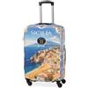 BERTOO Custodia per valigia, Sicilia, L, Classico