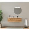 DEGHI Mobile bagno sospeso 120 cm rovere gold con lavabo dx senza troppopieno - Sleek