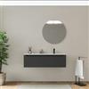 DEGHI Mobile bagno sospeso 120 cm antracite con lavabo dx senza troppopieno - Sleek