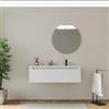 DEGHI Mobile bagno sospeso 120 cm bianco opaco con lavabo dx senza troppopieno - Sleek