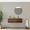 DEGHI Mobile bagno sospeso 120 cm rovere deciso con lavabo dx senza troppopieno - Sleek