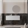 DEGHI Mobile bagno sospeso 120 cm bianco opaco con lavabo dx senza troppopieno - Deck