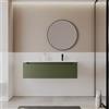 DEGHI Mobile bagno sospeso 120 cm verde nordico con lavabo dx senza troppopieno - Deck