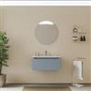 DEGHI Mobile bagno sospeso 80 cm carta da zucchero con lavabo senza troppopieno - Sleek