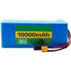 BGGNG 36V 10AH E-Bicycle Lithium Battery 10S2P Batteria Di Ricambio Per Monopattino Elettrico Batteria Al Litio Ricaricabile Ad Alta Con 42V 2A Caricabatterie