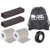 TIGERTAPES Tiger Tapes, kit di sollevamento per rugby, nastro per sollevamento rugby, blocchi di sollevamento, nastro per strappo EAB, nastratura delle ginocchia, supporto massimo (nastro bianco)