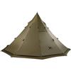 TOMOUNT Tipi, tenda in nylon indiano, alta per 6 persone, tenda a piramide con foro per stufa, per forno a tenda, 4 anni, campeggio, escursionismo, trekking