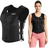 ONETWOFIT Gilet zavorrato regolabile da donna con pesi in silicone 5/8 kg | cerniera per l'escursionismo,la corsa,le passeggiate,in palestra e a casa,con strisce riflettenti rimovibili