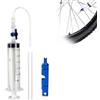 Mikiuly Biciclette Sigillante Tubeless Siringa,Tubeless Sigillante per Biciclett,Biciclette Siringa per Liquido Sigillante,con Strumento di Rimozione Valvola Valve,Kit Montaggio Tubeless per Bicicletta/MTB