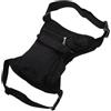 minkissy Marsupio Sportivo per Gamba in Canvas Nero Zip e Tracolla | Fodera, Cuciture Rinforzate Agli Angoli, per Carte e Telefono, Uso Outdoor e Allenamento