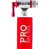 PRO BIKE TOOL Gonfiatore di CO2, facile e veloce, compatibile con valvola Presta e Schrader, pompa per pneumatici da bicicletta per bici da strada e mountain bike, manicotto isolato, cartucce di CO2