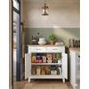 Ginhow Credenza con cassetti, mobile da cucina con piano di lavoro e 2 ante, armadietto da buffet e isola da cucina, armadietto portaoggetti in stile rustico per sala da pranzo, corridoio e soggiorno