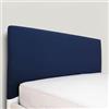 Morbidissimi Copri Testiera Letto, Rivestimento Testiera Letto Matrimoniale, in Morbido Cotone Elasticizzato, 180-200 cm, Resistente ed Elastico, AB510 (Blu)