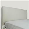 Morbidissimi Copri Testiera Letto, Rivestimento Testiera Letto Matrimoniale, in Morbido Cotone Elasticizzato, 150-170 cm, Resistente ed Elastico, AB510 (Perla)