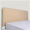 Morbidissimi Copri Testiera Letto, Rivestimento Testiera Letto Matrimoniale, in Morbido Cotone Elasticizzato, 180-200 cm, Resistente ed Elastico, AB510 (Crema)