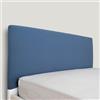 Morbidissimi Copri Testiera Letto, Rivestimento Testiera Letto Matrimoniale, in Morbido Cotone Elasticizzato, 180-200 cm, Resistente ed Elastico, AB510 (Azzurro)
