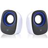 Ewent EW3513 altoparlante 1-via Nero, Blu, Bianco Cablato 5 W