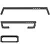 OEM Supporto per monitor, illuminazione RGB, hub USB a 4 porte, nero