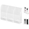 Merkloos Solidchoice - Supporto a parete per telecomandi con 3 scomparti