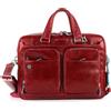 Piquadro Cartellina, Collezione Blue Square, 39 cm, Rosso | Porta PC 15, A tracolla, Vano laptop imbottito, Tasche interne, Ufficio, Business